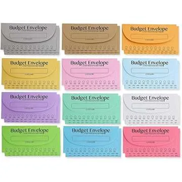 96 Pack Bulk Budget Envelopes for Cash System, Budgeting Tracker Binder, Money Saving Challenge, 12 Colors (6.5 x 3 In)