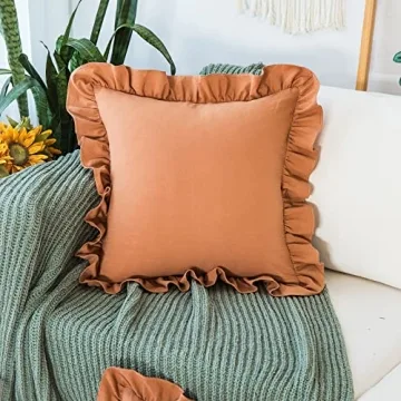 GLORY SEASON 2 Pack Cotton Retro Pillow Covers - Elegant Decor