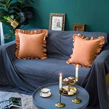 GLORY SEASON 2 Pack Cotton Retro Pillow Covers - Elegant Decor