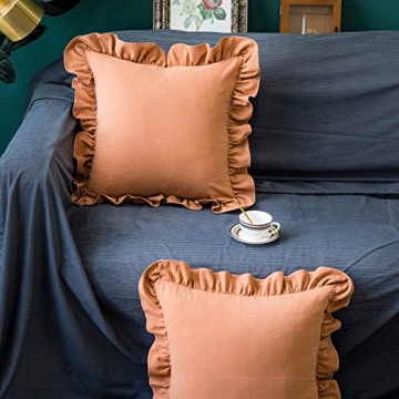 GLORY SEASON 2 Pack Cotton Retro Pillow Covers - Elegant Decor