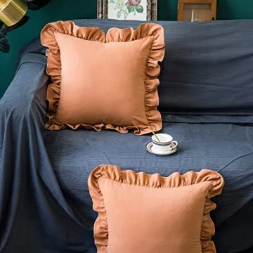 GLORY SEASON 2 Pack Cotton Retro Pillow Covers - Elegant Decor