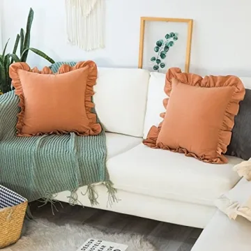 GLORY SEASON 2 Pack Cotton Retro Pillow Covers - Elegant Decor