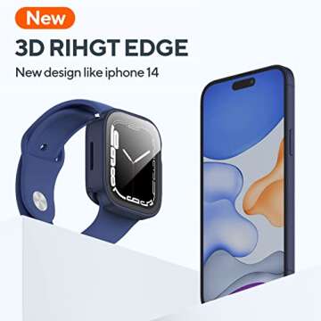 Premium 2 Pack Waterproof Case for Apple Watch 44mm | All-in-One Protection with Tempered Glass