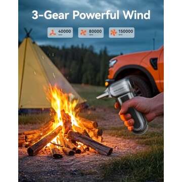 WOLFBOX MF100 Electric Air Duster - Cordless & Powerful