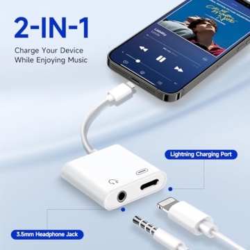 Ultimate Seulliya 2-in-1 Charging & Audio Adapter for iPhone