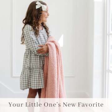 SARANONI Super Soft Comfy Bamboni Blanket for Kids and Teens 40" x 60" (Peach, 40" x 60")