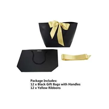 Stylish HUAPRINT Party Favor Bags with Handles – 12 Pack