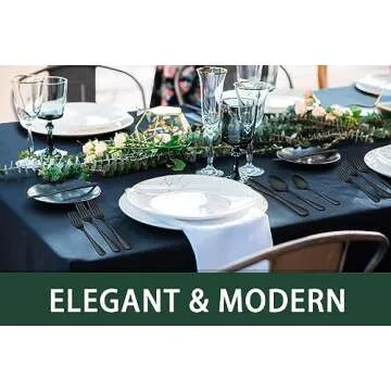 20-Piece Black Silverware Set, EWFEN Black Flatware Set for 4, Food-Grade Stainless Steel Tableware Cutlery Set, Mirror Finished Utensil Sets for Home Restaurant