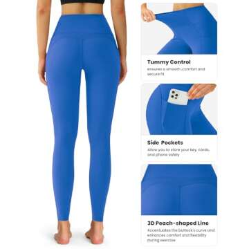 QUEENIEKE Yoga Leggings for Women High Waist Workout Pants Running Leggings 60126