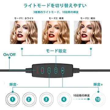 SXIYA LED Ring Light,10.2" Selfie Ring Light with Tripod Stand and Smart Phone Holder Compatible with iPhone Android for Makeup YouTube Videos Photography Adjustable Durable