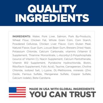 Hill's Science Diet Adult 1-6, Adult 1-6 Premium Nutrition, Wet Cat Food, Salmon Minced, 5.5 oz Can, Case of 24