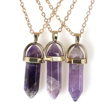 Yunison Healing Crystal Stone Moon Choker Necklace Witch Jewelry for Women