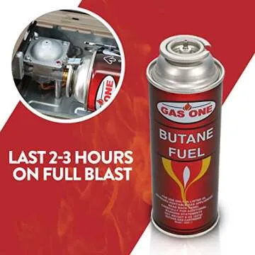 GasOne Butane Fuel Canister (4pack)