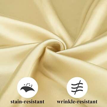 Aneco Satin Napkin Square 20 x 20 Inches Dinner Napkins Weddings Party Napkin Soft Table Napkins for Romantic Weddings Party Dinner Decoration