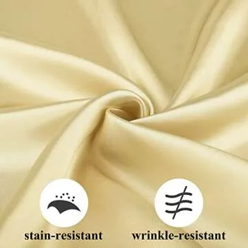 Aneco Satin Napkin Square 20 x 20 Inches Dinner Napkins Weddings Party Napkin Soft Table Napkins for Romantic Weddings Party Dinner Decoration