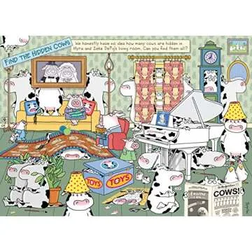 Sandra Boynton Hidden Cows 1000-Piece Fun Puzzle