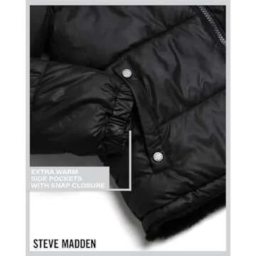 Steve Madden Women's Faux Fur Lined Puffer Jacket
