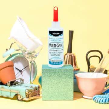 Multi-Grip All Purpose Marine Glue - Perfect for DIY, Indoor/Outdoor Projects, Bonds on Multiple Surfaces, Super Strong, 4-Ounce