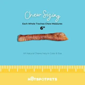 Hotspot Pets All-Natural Beef Trachea Dog Chews - 8 Count