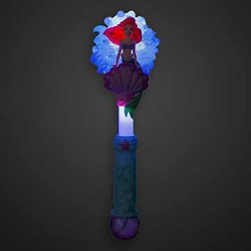 Disney Ariel Light & Sound Bubble Wand - Interactive LED Toy for Kids & Fans