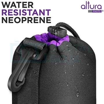 Altura Photo Neoprene Lens Bag Set for DSLR & Mirrorless Cameras