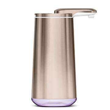 simplehuman 10 oz. Touch-Free Foam Sensor Pump Dispenser with Mandarin Orange Soap and Refillable Ca...