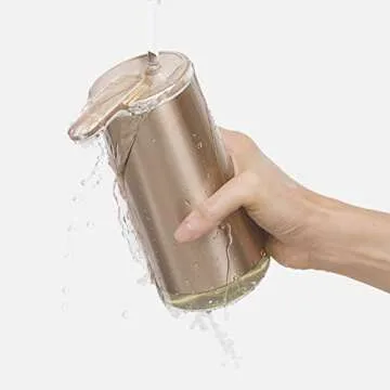 simplehuman 10 oz. Touch-Free Foam Sensor Pump Dispenser with Mandarin Orange Soap and Refillable Cartridge, Rose Gold Stainless Steel