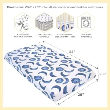 Burt's Bees Organic Cotton Crib Sheets for Babies