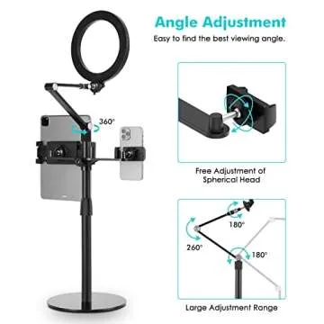 Viozon 3-in-1 Selfie Live Stand for Enhanced Streaming