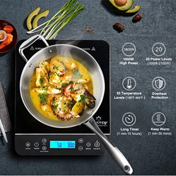 Duxtop Portable Induction Cooktop with LCD Touch Sensor