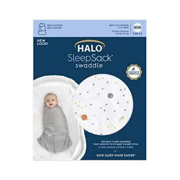 HALO Sleepsack Swaddle for Safe Baby Sleep, 0-3 Months