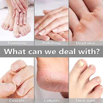 Electric Manicure Pedicure Kit - Ultimate Nail Care for All Ages