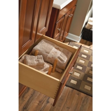 Customizable Maple Wood Kitchen Drawer Organizer by Rev-A-Shelf
