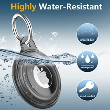 Lanteso AirTag Keychain for Apple Airtags Holder