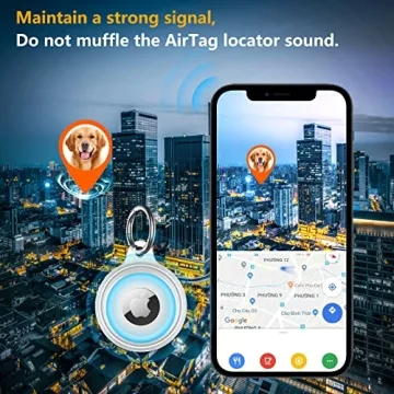 Lanteso AirTag Keychain for Apple Airtags Holder