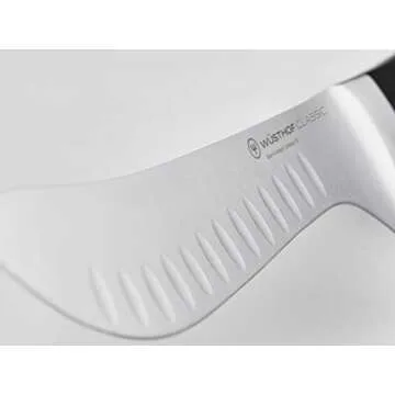 WÜSTHOF Classic 8" Hollow Edge Artisan Butcher Knife, Black
