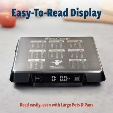 Heavy Duty Digital Kitchen/Food Scale – 33lb Capacity, 1g Accuracy, Perfect for Baking, Cooking & Meal Prep! Easy-to-Read with Large Containers. Bonus: Built in Baking Conversions! Restaurant Grade!