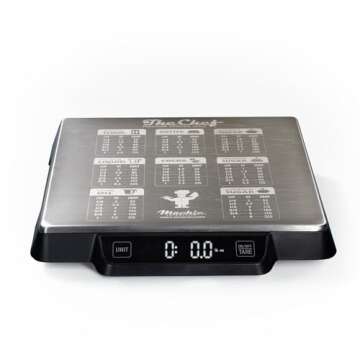 Heavy Duty Digital Kitchen/Food Scale – 33lb Capacity, 1g Accuracy, Perfect for Baking, Cooking & Meal Prep! Easy-to-Read with Large Containers. Bonus: Built in Baking Conversions! Restaurant Grade!