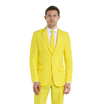 Vibrant Yellow Men's Party Suit - Halloween & Events