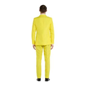 Vibrant Yellow Men's Party Suit - Halloween & Events