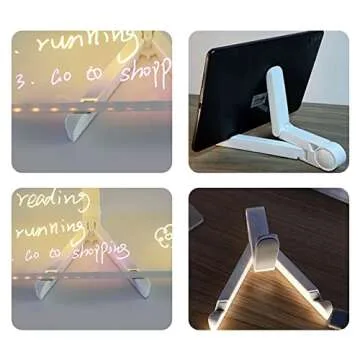 MEETULED Light Up Dry Erase Board with Colorful Pens