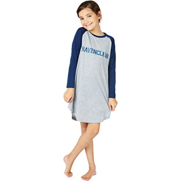 INTIMO Big Girls Harry Potter Pajama Nightgown Sleep Shirt (Ravenclaw, 10/12)