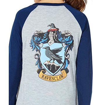 INTIMO Big Girls Harry Potter Pajama Nightgown Sleep Shirt (Ravenclaw, 10/12)