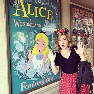 JIAHANG Polka Dot Mic Mouse Ear Headband Hair Bow Headband, Sequin Bow Festival Fashion Hairband Amusement Park Headwear for Women Girls