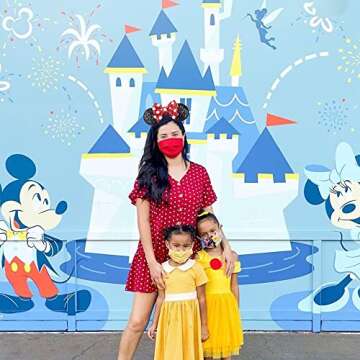 JIAHANG Polka Dot Mic Mouse Ear Headband Hair Bow Headband, Sequin Bow Festival Fashion Hairband Amusement Park Headwear for Women Girls