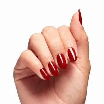 OPI Infinite Shine, Opaque Crème Finish Red Nail Polish, Up to 11 Days of Wear, Chip Resistant & Fast Drying, Holiday 2023 Collection, Terribly Nice, Rebel With A Clause, 0.5 fl oz