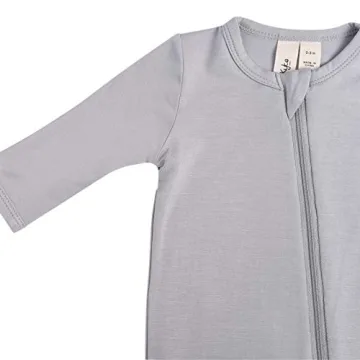 KYTE BABY Unisex Soft Zipper Closure Footies for Infants