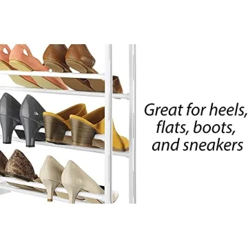 Whitmor 36 Pair Shoe Rack for Doors - Durable & Stylish