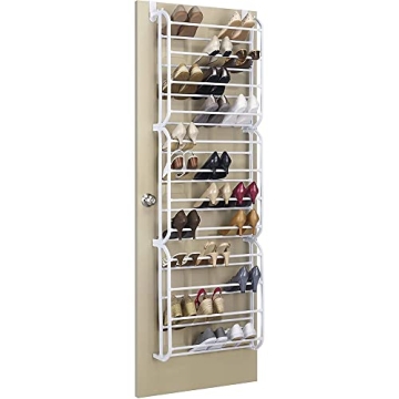 Whitmor 36 Pair Shoe Rack for Doors - Durable & Stylish