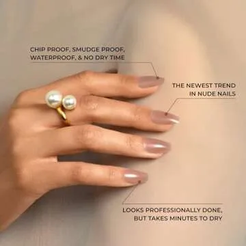 KISS Press-On Nails Light Nude Coffin Shape 28 pcs